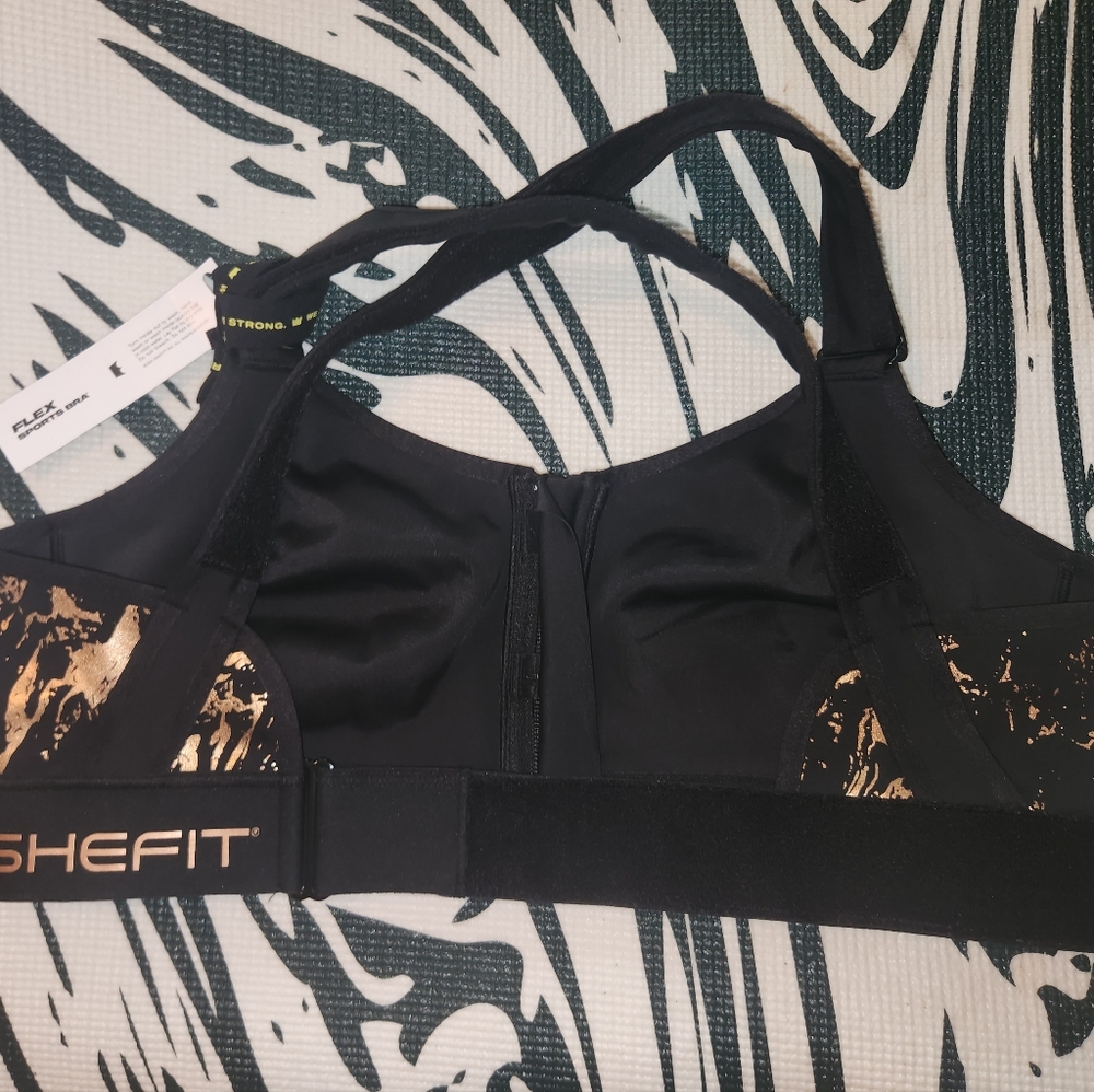 Shefit Ultimate Flex Front - Zip Black High Impact SportsBra